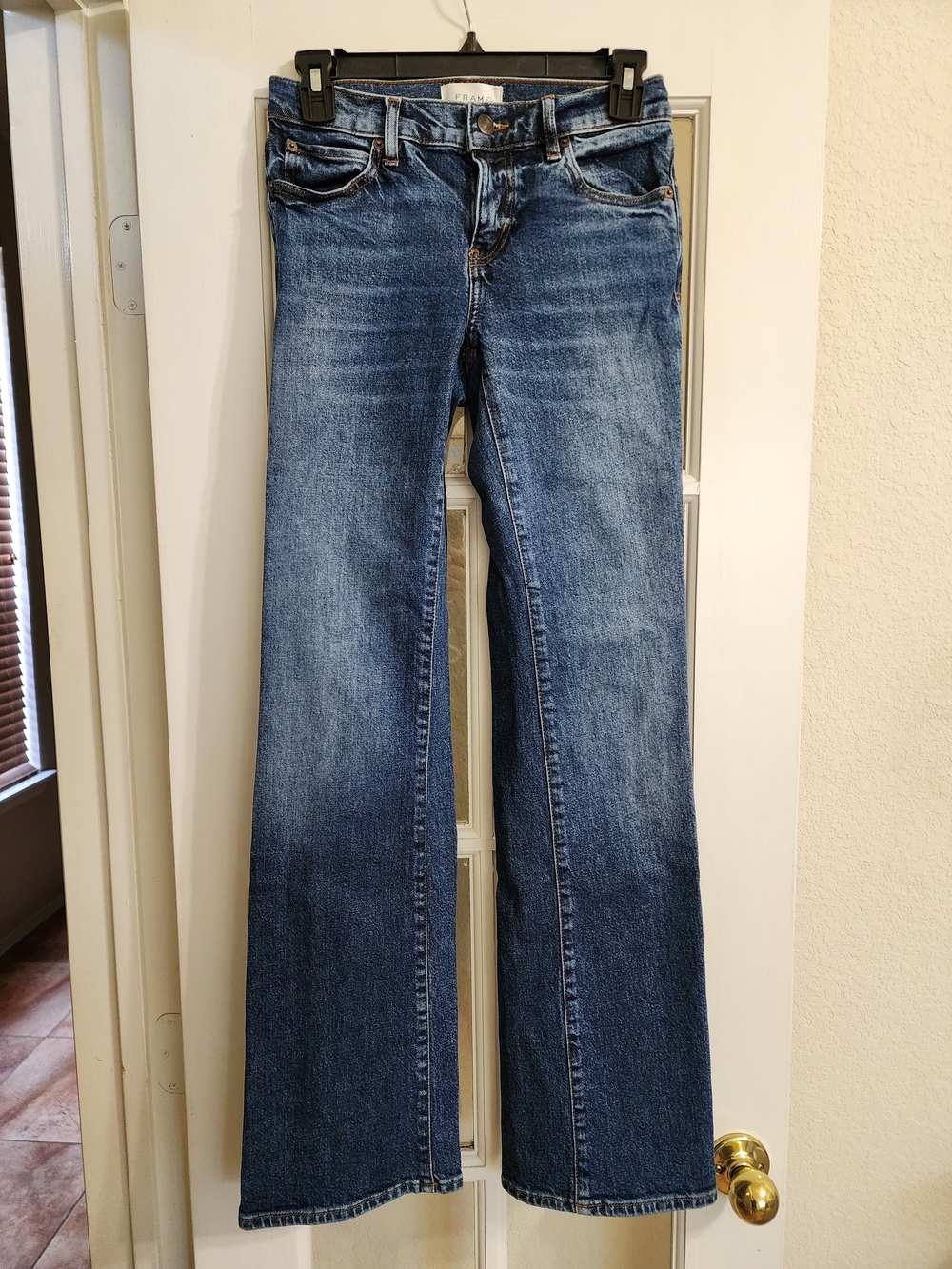 FRAME The Rodeo Bootcut Jeans Low Rise Medium Wash Women's Size 24